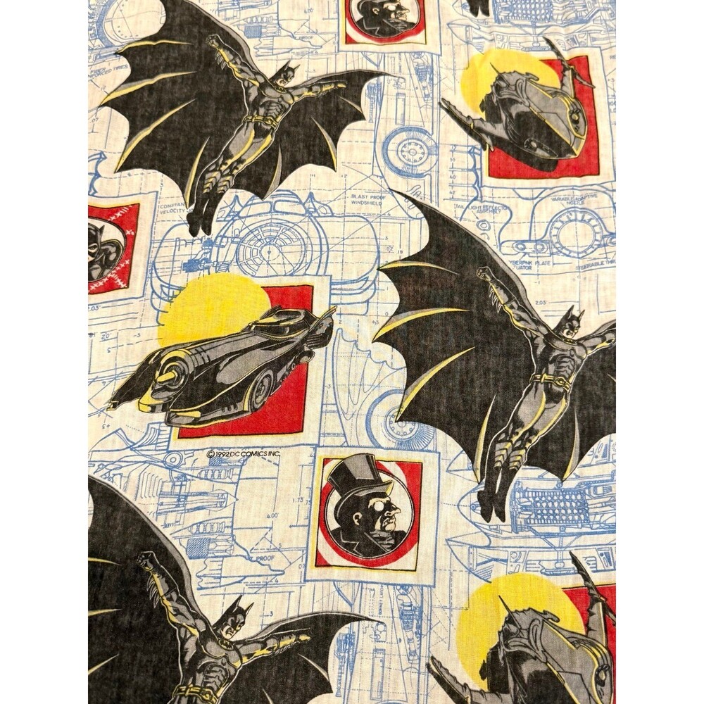 Vintage 1992 DC Comics Batman Twin Flat Sheet